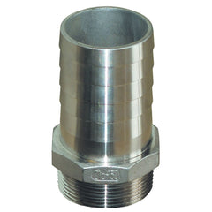 GROCO 3/4" NPT x 3/4" ID Stainless Steel Pipe to Hose Straight Fitting  [PTH-750-S]