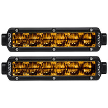 Load image into Gallery viewer, RIGID Industries 6" SR-Series SAE Compliant Fog Light - Black w/Yellow Light [906704]
