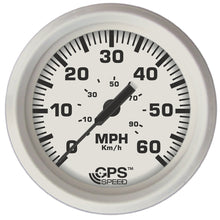 Load image into Gallery viewer, Faria Dress White 4" GPS Speedometer - 60 MPH [33147]
