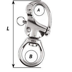 Wichard HR Snap Shackle - Large Bail - Length 80mm [2373W]