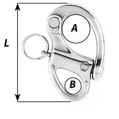 Wichard 1-3/8" Snap Shackle w/Fixed Eye - 35mm [2470W]