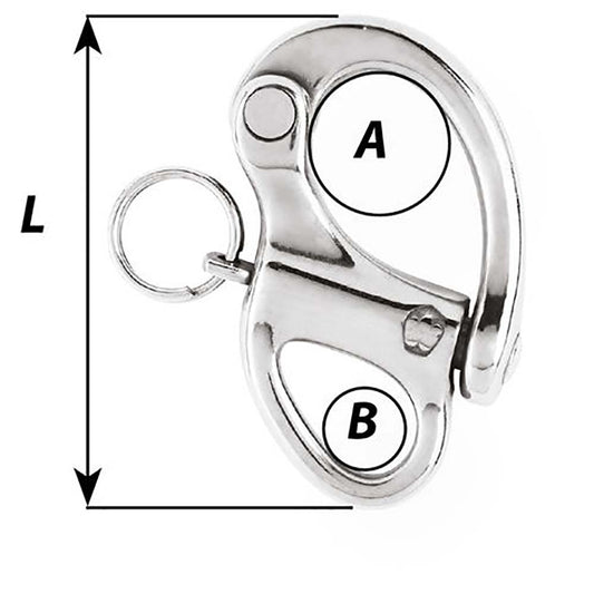 Wichard 2" Snap Shackle w/Fixed Eye - 50mm [2471W]