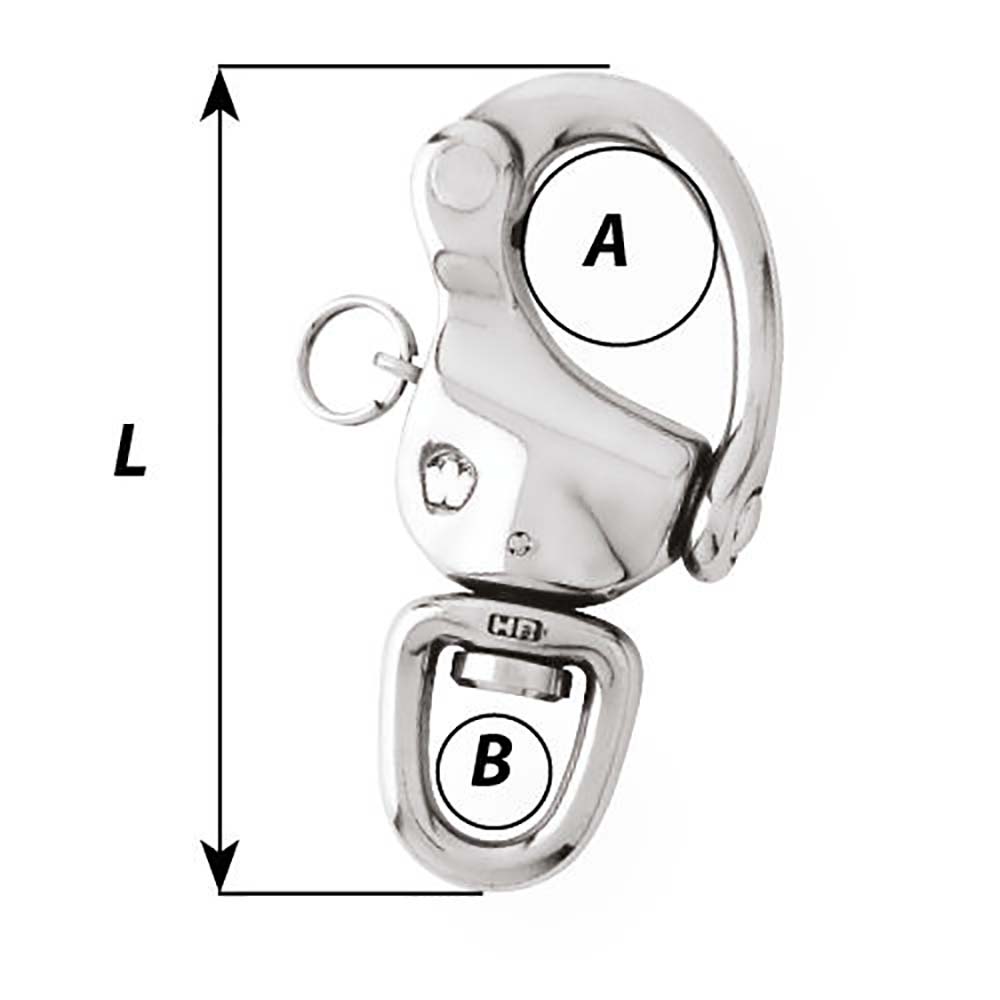 Wichard 2-3/4" Snap Shackle w/Swivel  Clevis Pin - 70mm [2474W]