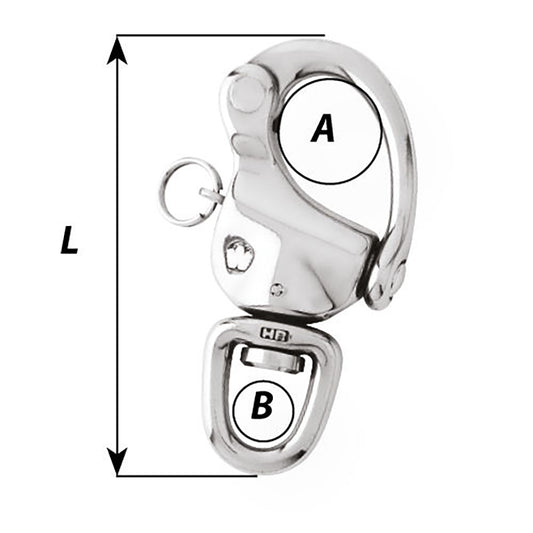 Wichard 3-1/2" Snap Shackle w/Swivel Eye [2475W]