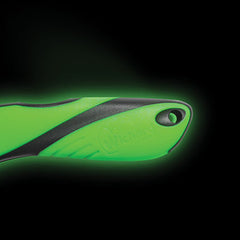 Wichard Offshore Knife - Serrated Blade - Shackler/Spike - Fluorescent [10122W]