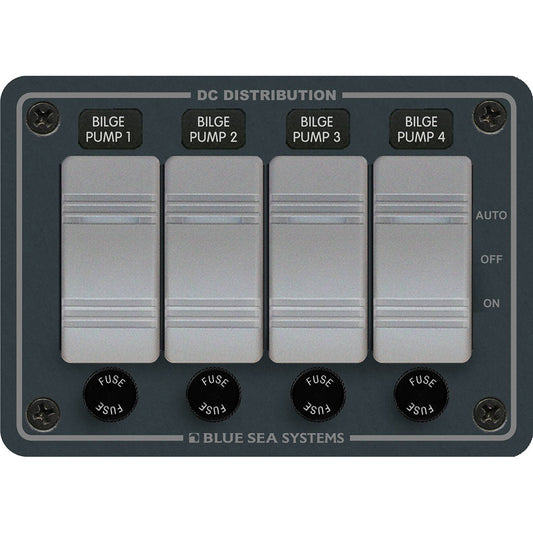 Blue Sea 8666 Contura 4 Bilge Pump Control Panel  [8666]