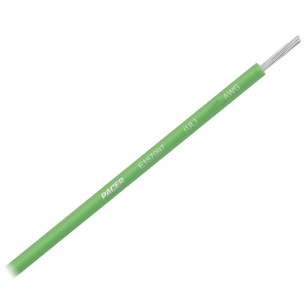 Pacer Light Green 14 AWG Primary Wire - 25  [WUL14LG-25]