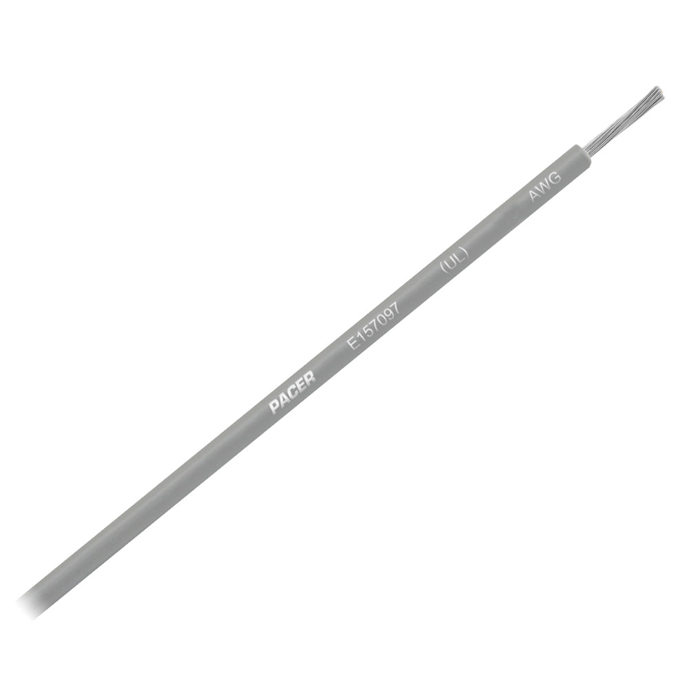 Pacer Grey 12 AWG Primary Wire - 25  [WUL12GY-25]