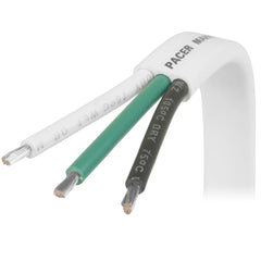 Pacer 6/3 AWG Triplex Cable - Black/Green/White - 50  [W6/3-50]
