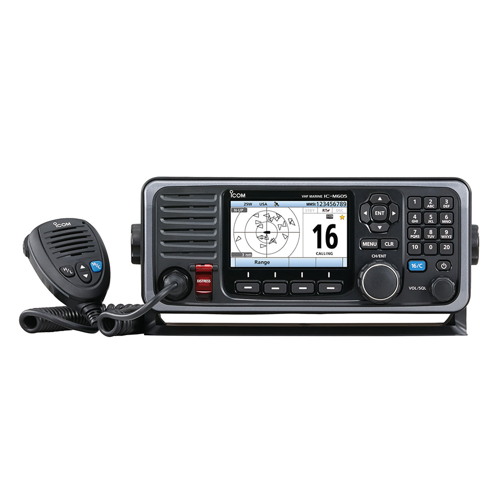 Icom M605 Fixed Mount 25W VHF w/Color Display  AIS [M605 41 USA]