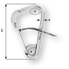 Wichard Automatic Mooring Hook - 170mm Length - 6-11/16" [2329W]