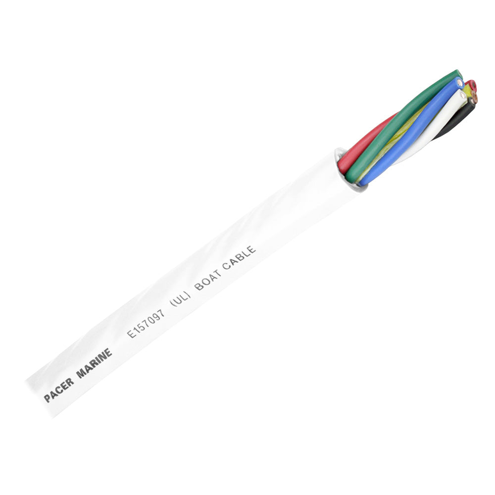 Pacer Round 6 Conductor Cable - 100 - 16/6 AWG - Black, Brown, Red, Green, Blue  White  [WR16/6-100]