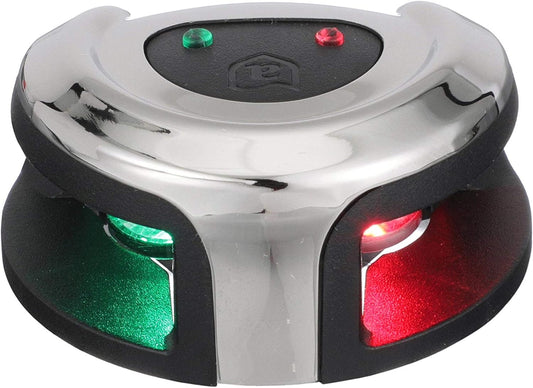 Attwood LightArmor Deck Mount LED Navigation Light 2NM Stainless Steel Bi-Color