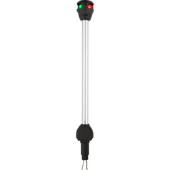 Attwood LightArmor Bi-Color 14in Straight Locking Collar Pole 3-Pin LED with Task Light