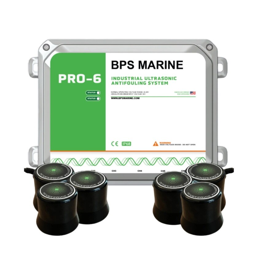 BPS Marine 6 Transducer 24V Ultrasonic Antifouling System