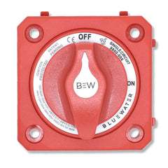 Bluewater On/Off Battery Switch, 300A, Panel Mount, No Base, Red