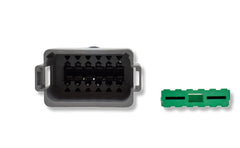Bluewater 12 Position DT Female Connector with Wedge Lock, Green Body, Deutsch Compatible