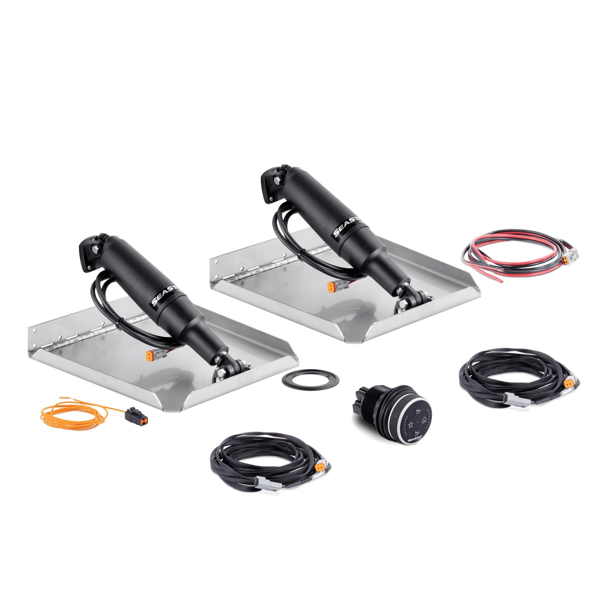 Dometic Seastar STT3205R 12inx12in Edge Mount Trim Tab Kit 2.25in Stroke 11.5in Actuator with Controller