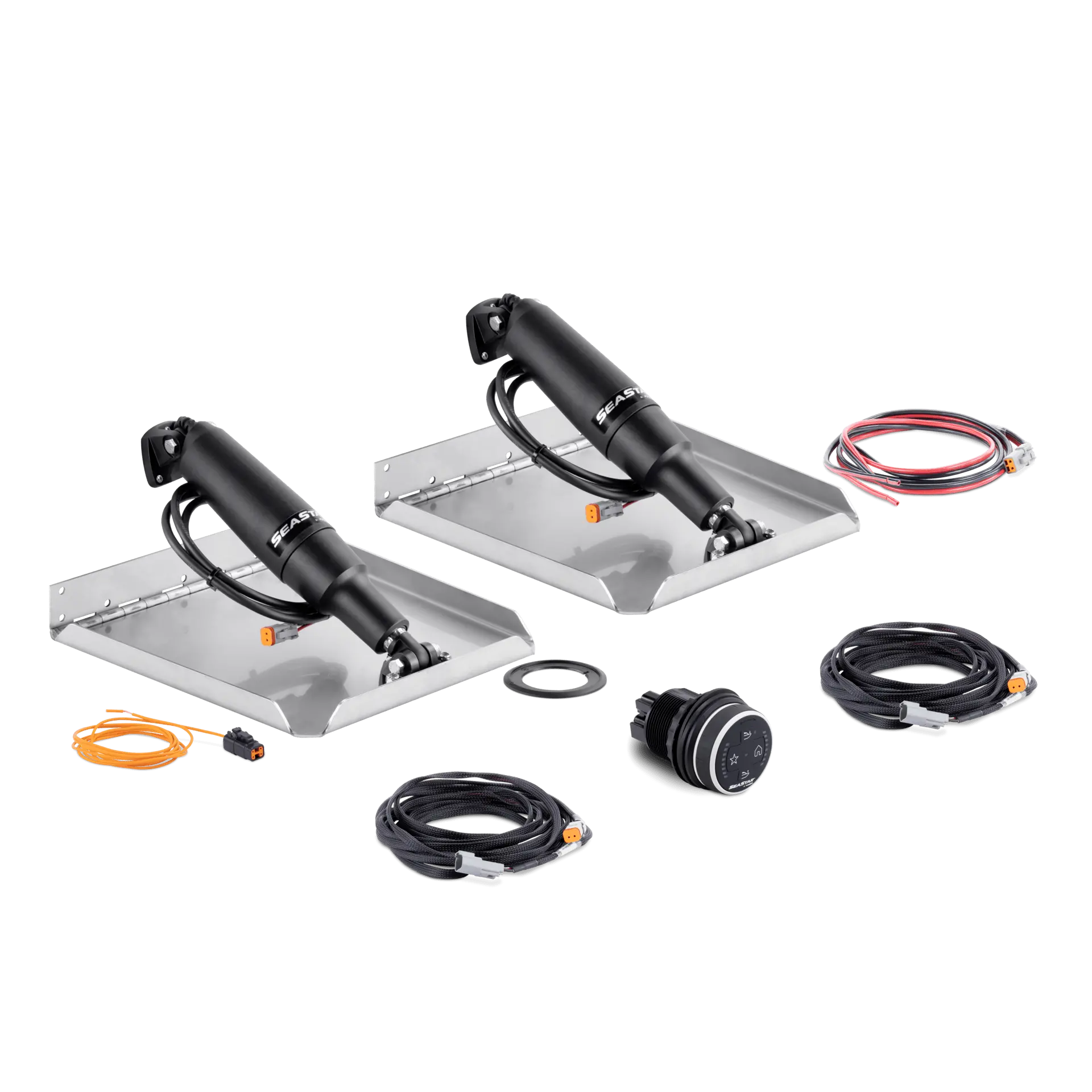 Dometic Seastar STT3211R 12inx18in Edge Mount Trim Tab Kit 2.25in Stroke 11.5in Actuator with Controller