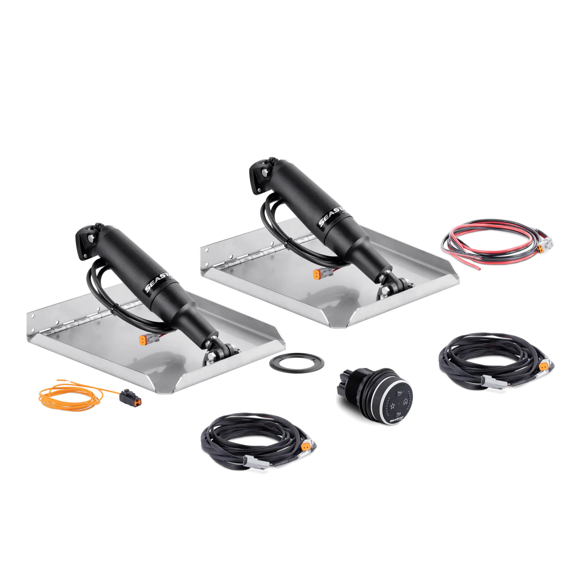Dometic Seastar STT3211R 12inx18in Edge Mount Trim Tab Kit 2.25in Stroke 11.5in Actuator with Controller