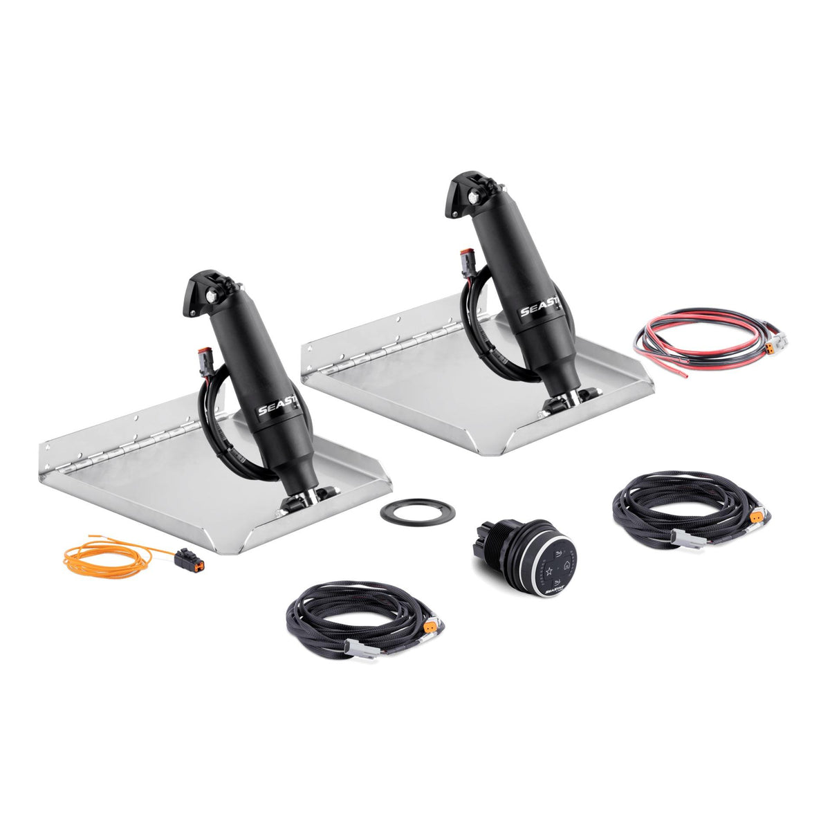 Dometic Seastar STT3231R 12inx12in Edge Mount Trim Tab Kit 2.25in Stroke 10in Actuator with Controller