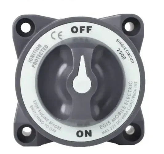 EGIS 2500 Heavy Duty-Series 600A  Battery Switch Off/On