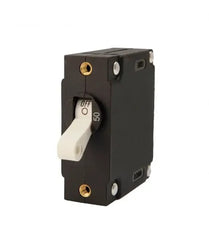 EGIS A Series White Toggle Panel Mount Circuit Breaker Single Pole AC/DC 50 Amp Retail Pack