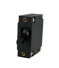 EGIS A Series Black Toggle Panel Mount Circuit Breaker Single Pole AC/DC 8 Amp Retail Pack