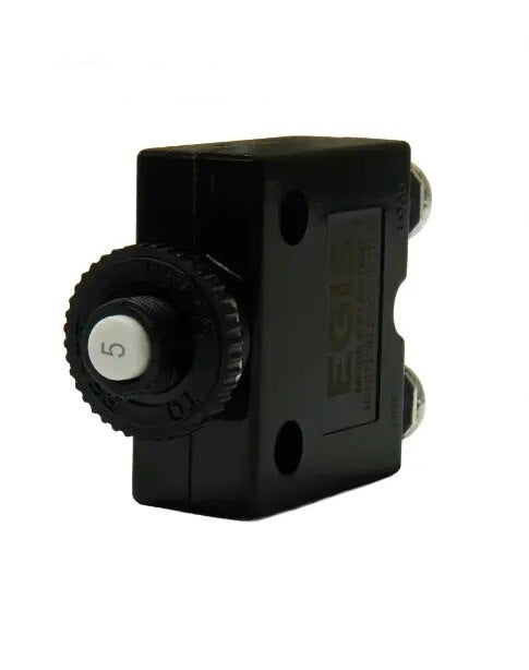 EGIS Push Button Panel Mount Circuit Breaker Screw Terminals 5 Amp Retail Pack