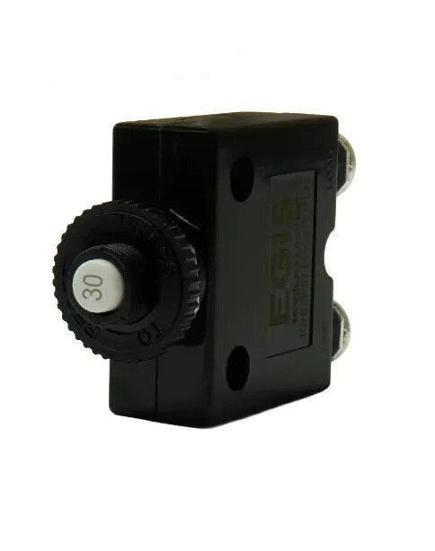 EGIS Push Button Panel Mount Circuit Breaker Screw Terminals 30 Amp Retail Pack