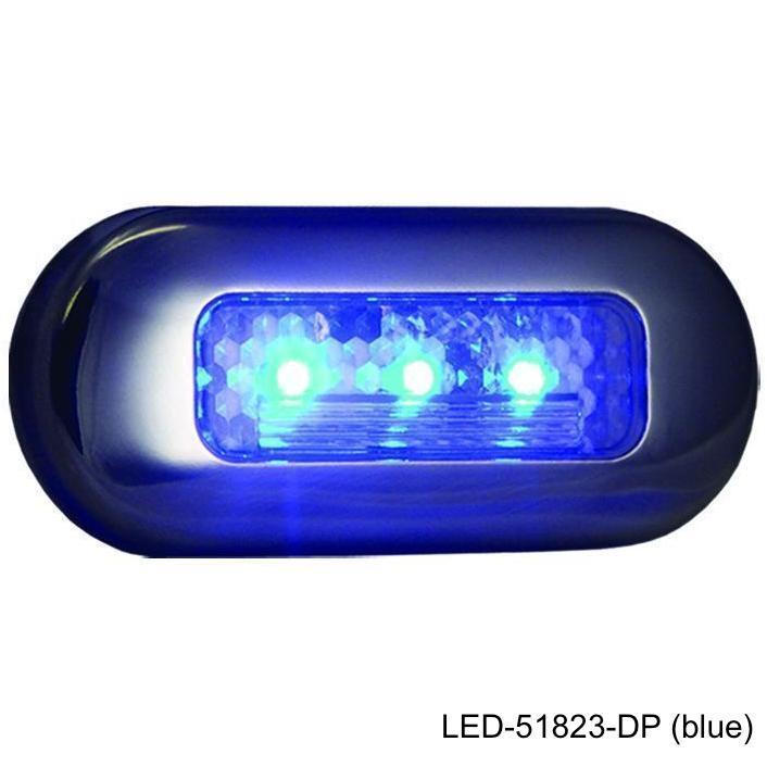 BLUE OBLONG COURTESY LED