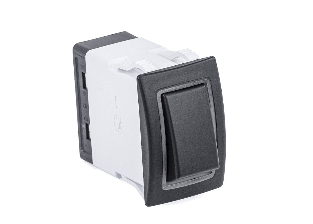 ROCKER SWITCH  HALO DPDT  BLUE HALO