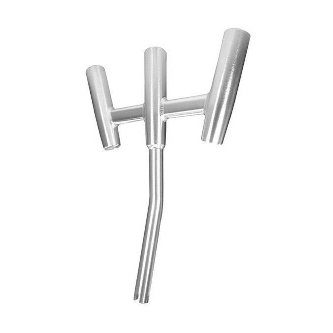 KITEROD HOLDER  BRUSHED ALUMINUM