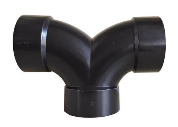 DOUBLE 1/4 BEND 3' HUB DW