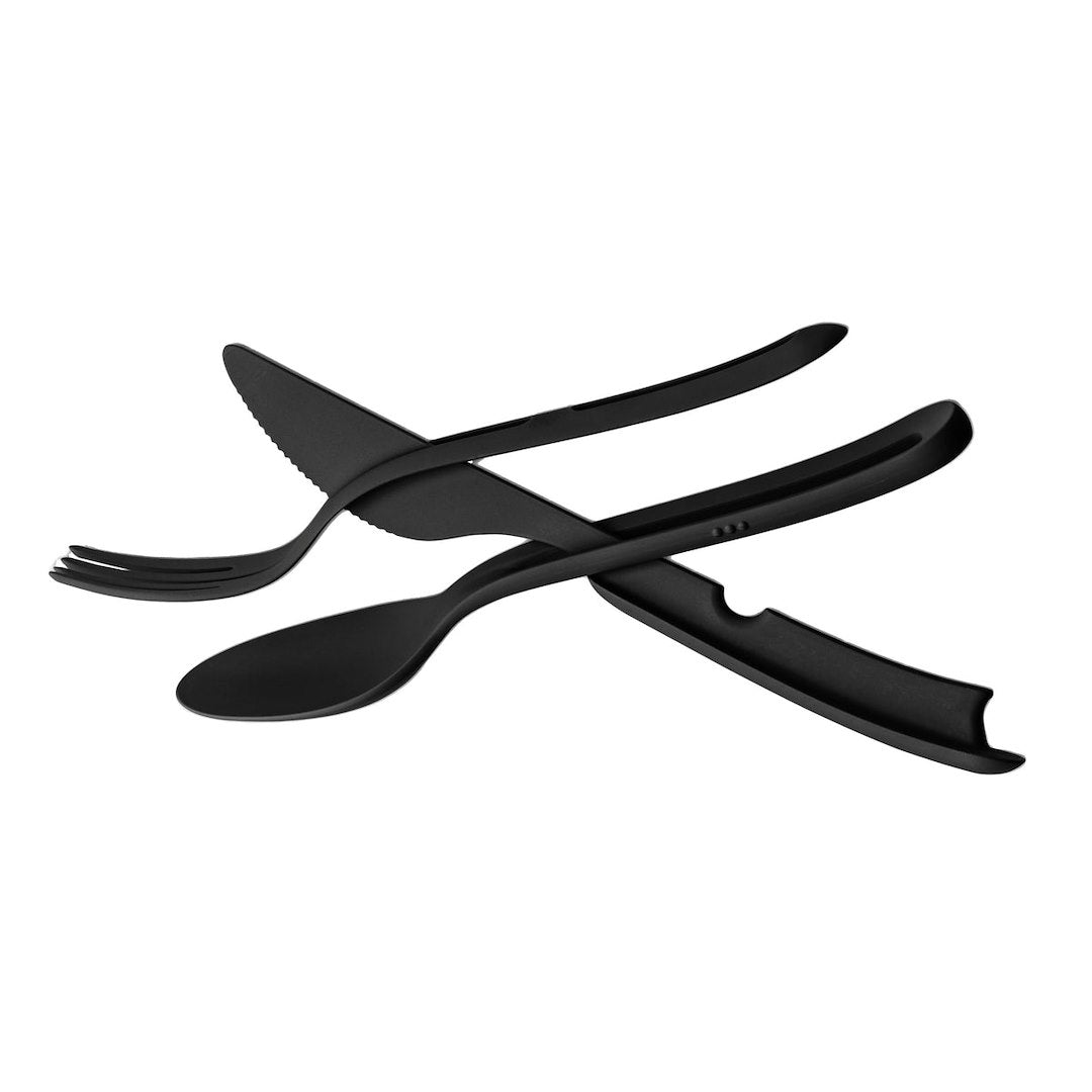 CUTLERY SET TRICKY BLACK