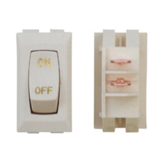 12V LABELED ON/OFF IVORY/