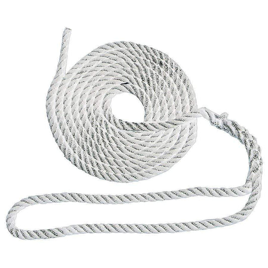 DOCK LINE 3/8' X 15' 3-STRAND NYLON