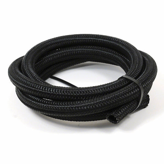 BLK NYLON SS BRD HOSE  -12AN X 20'