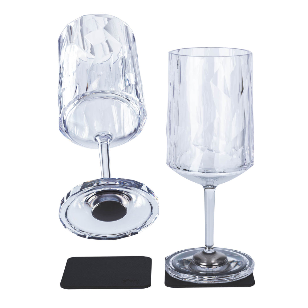MAGNETIC PLASTIC GLASSES WINE 0 3 L