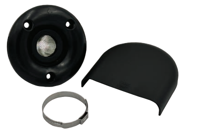 HORSE SHOE CVR  LARGE  BK