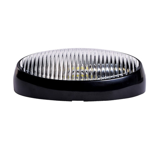 LED  BW OVL PRCH LITE WO/SW BLK-CLR