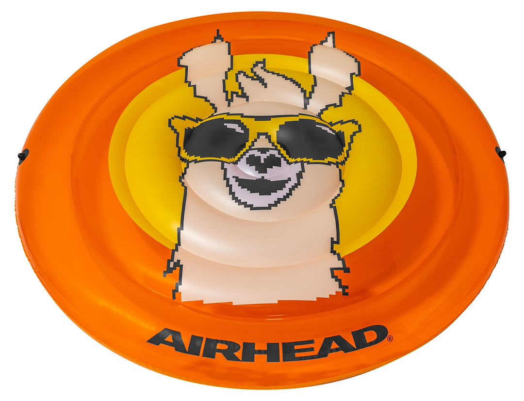 POOL FLOAT - PIXEL ORANGE LLAMA
