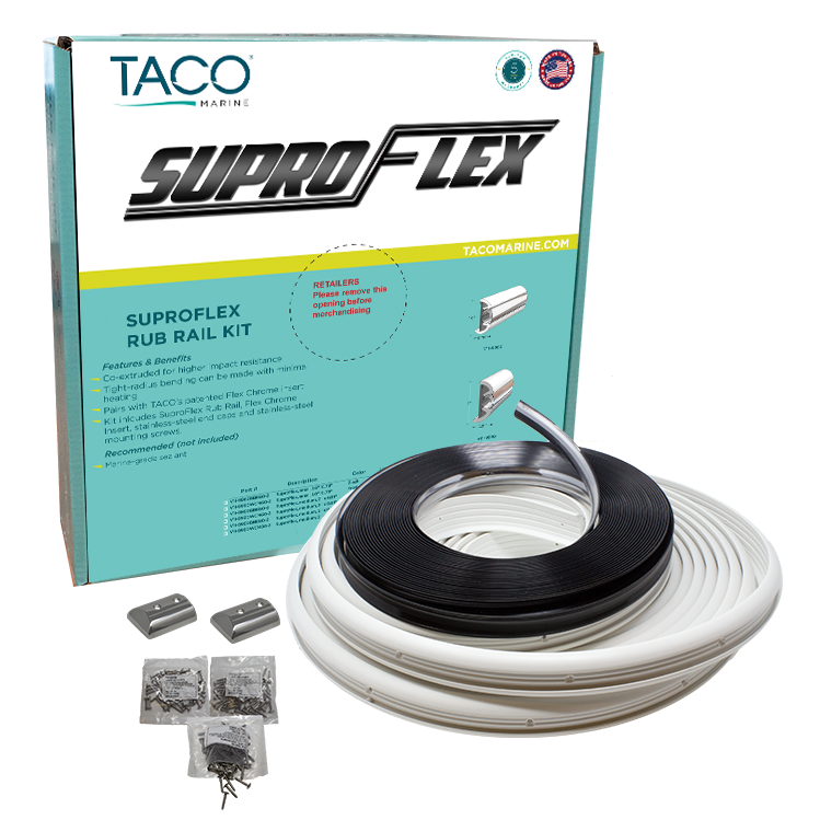 SUPRO-FLEX RUB RAIL KIT  WHITE W/FL