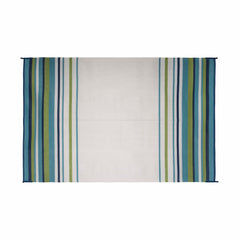 MAT STRIPED 8X20 AQUA/NAVY/LIME/WHT