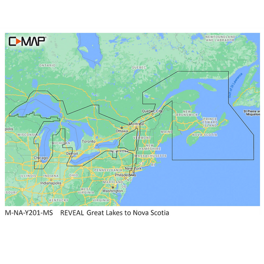 REVEAL CHART GREAT LAKES/NOVA SCOTA