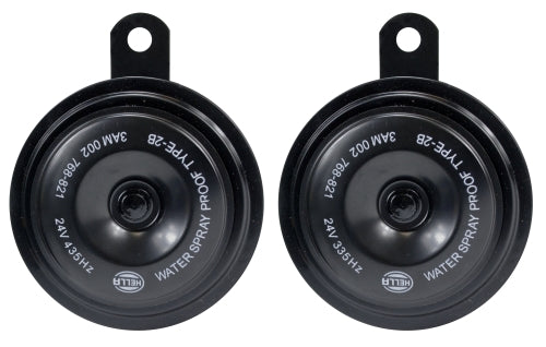 HORN KIT BX BLK DISC 92MM