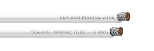 6 AWG WHITE 100FT BATTERY CABL E
