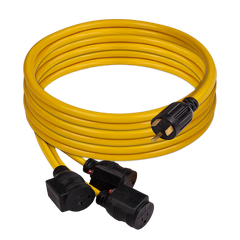 POWER CORD TT-30P TO 3 X 5-20R 25FT