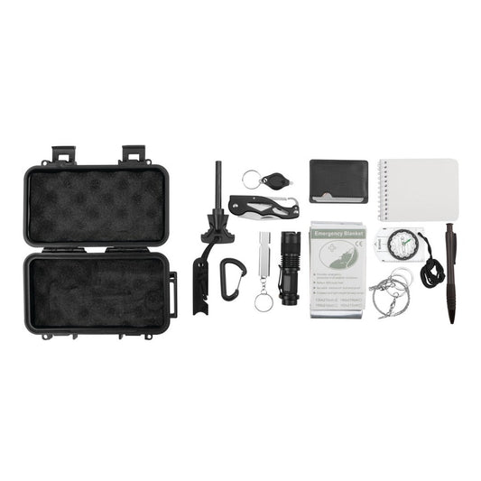 12-IN-1 OUTDOOR SURVIVAL KIT