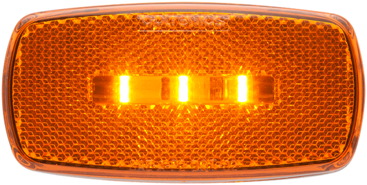 LED MARK LIGHT;OVAL;AMBER;